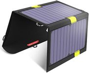 X-DRAGON Foldable Solar Chargers, 20W Waterproof Portable Solar Panel Charger with Dual USB Ports & SolarIQ Technology for Android Smartphones and More