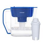 ICEPURE Water Filter Pitcher for Tap and Drinking Water with 1 Filter，Compatible with Brita Water Filter Cartridges, Brita Maxtra, Brita Maxtra +, Large Capacity 4.4 L, Reduces Limescale and Chlorine