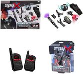 MUKIKIM SpyX/Micro Gear Set + Walkie Talkies - 4 Must-Have Spy Tools Attached to an Adjustable Belt + 2 Player Buddy Play Walkie Talkies! Jr Spy Fan Favorite & Perfect for Your Spy Gear Collection!