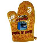 Crazy Dog T-Shirts When in Doubt Pull It Out Oven Mitt Funny Baking Sarcastic Chef Kitchen Glove (Oven Mitts)