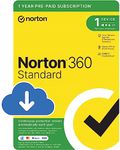 Norton 360 Standard 2024, Antivirus software for 1 Device and 1-year subscription with automatic renewal, Includes Secure VPN and Password Manager, PC/Mac/iOS/Android, Activation Code by email