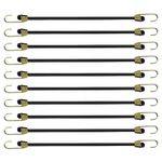 Bungee Cords With Hooks,Elastic Cord for Camping and Outdoor Activities-Different Lengths of Multi-Color Elastic Bungee Straps,Essential for Packing Hiking Bags,Tarps and Garden Furniture (10)