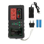 Automotive Relay Tester, 24V 12V Relay Tester Automotive Kit for 4 and 5 Pin Relays, LED Display Electrical Relay Tester With Large Capacity Battery, for Car Motorcycle Maintenance