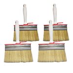 4pcs Fence Paint Brushes,Block Brush Set,Decking Paint Brush,Shed and Fence Brush,Masonry Paint Brush,Wallpaper Brush,Large Paint Brush for Maintenance,Repair and Home Improvement(size:4pcs)