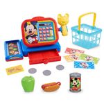 Disney Junior Mickey Mouse Realistic Sounds Toy Cash Register with Pretend Play Money, 14-Pieces, Officially Licensed Kids Toys for Ages 3 Up, Gifts and Presents, Amazon Exclusive