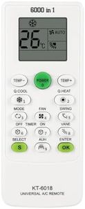 TALENTEC Home | Universal Air Conditioner Control | 6000 in 1 - Compatible with Panasonic, Daikin, Mitsubishi, Fujitsu, Galanz, Samsung, etc. | Automatic Search | KT-6018 | Air Conditioning Remote