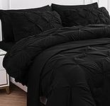 LANE LINEN Black Twin Comforter Set