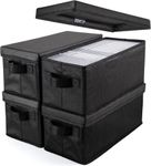 UENTIP CD Storage Boxes - Pack of 4