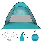 Teenza Pop-Up Beach Tent, Instant Outdoor Beach Tent, Portable Automatic Waterproof Shade Tent, Easy to Install, Suitable for Family Picnic Camping (Lake Green)