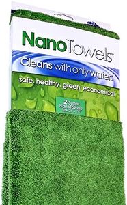 Nano Towels SUPERSIZED Version. The Breakthrough Fabric That Replaces Paper Towels and Toxic Chemical Cleaners. Use As Bath Towels Kitchen Towels etc. All Purpose Cleaning Wipes. 26 x 18 in