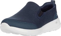 Skechers Men's Go Max Clinched-Athletic Mesh Double Gore Slip on Walking Shoe, Navy, 12.5 X-Wide