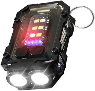 NGOKPYD N21 Mini Lampe de Poche Led Ultra Puissante 900L Rechargeable USB C, EDC Petite Lampe Torche 8 Modes Imperméable à l'eau Flashlight Clip
