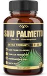 11in1 Saw Palmetto Capsules - Equivalent 5300mg - Ashwagandha, Turmeric, Tribulus, Maca, Ginger & More - Healthy Prostate & Hair Support - 180 Count 6-Month Supply