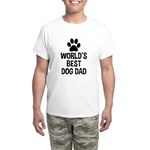 CafePress World's Best Dog Dad Men's Light Pajamas Men's Novelty Pyjama Set, Comfortable PJ Sleepwear