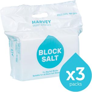 Harvey Block Salt Water Softener Salt – 3 Bag Pack