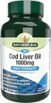 Natures Aid 1000mg High Strength Cod Liver Oil - Pack of 90 Capsules (Packaging May Vary)