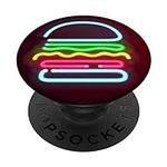 Burger Pop Socket on Black PopSocke