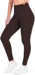 Nirlon NirLUX Womens Leggings - Womens High Waisted Leggings for Gym & Yoga, Butter Soft Leggings for Women (10 26", Coffee)