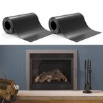 Flamorrow Magnetic Fireplace Vent Cover, 2 Pack Fireplace Draft Blocker to Block Draft from Indoor Chimney, Insulation Fireplace Screen to Prevent Cold Air and Heat Loss from Fireplace Vent, 40 x 6 in