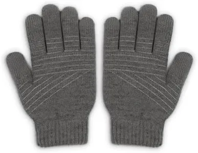 Moshi Digits Winter Texting Gloves Touchscreen, Size L (24.5-26cm/9.5"-10.3"), Dark Gray