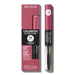 Revlon Liquid Lipstick with Clear Lip Gloss, ColorStay Overtime Lipcolor, Dual Ended with Vitamin E, 005 Infinite Raspberry, 4 ml
