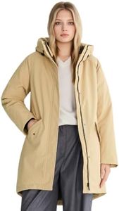 Orolay Women's Winter Parka Coat Hooded Windproof Puffer Jacket Khaki M
