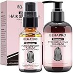 BEHAPRO Rosemary Oil for Hair Growth,w/Hair Growth Serum,Hair Growth Shampoo,Diluted Rosemary Oil Biotin Castor Oil & Argan Oil for Hair Loss Care Treatment Hair Thickening Products for Women Men