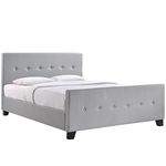Modway Abigail Queen Bed Frame, Gray, King