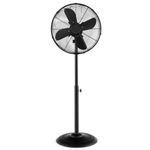 Tangkula 16-Inch Metal Pedestal Fan, Industrial Metal Standing Fan with Adjustable Height, 3 Speeds, 75° Oscillation & 20° Head Tilt, Floor Fan with Weighted Base for Living Room Office (Black)