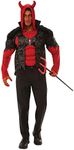 Bristol Novelty 301589XL000 Mens Devil Adult Fancy Dress, Red, Black, XL