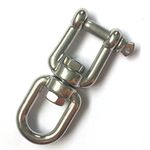 Marine Mooring Stainless Steel 316 Jaw and Eye Swivel Ring Choose from 1/4" to 1/2",Silver Tone (1/2") ,generic