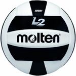 Molten Premium Competition L2 Volleyball, NFHS Approved, Black/White