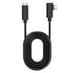 Easy Hood USB C Cable, 5m USB-C to C Virtual Reality Headset Link Cable 90 Degree USB3.2 Type C Data Transfer Fast Charging Cable for Meta/Oculus Quest2/Steam VR/Switch/Gaming PC and USB-C Devices