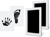 VIYNRAN Baby Handprint and Footprint Kit, 3 in 1 Large Safe Inkless Kit Clean Touch Handprint Ink Pad with 2 Imprint Cards, Pet Paw Print, Non-Toxic for Newborn Infant Hand and Foot Stamp (2 Pack)