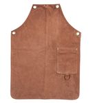 Angus Stoke Eric Leather Apron - Full Leather Barbecue Apron - BBQ Apron Leather Cooking Apron - XXL / XXXL