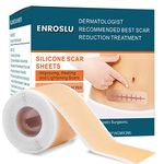 Upgrade Silicone Scar Sheets (1.6" x 120"- 3M), Medical Grade Silicone Scar Tape, Scar Removal Strips for Acne, Burn Scars C-Section & Keloid Surgery Scars Sheets Treatment Sheets - 8 Month Supply