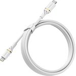 OtterBox Reinforced USB-C to Lightning Cable, MFi Certified, Fast Charging Cable for iPhone and iPad, Ultra-Rugged, Bend and Flex Tested, 2M, White