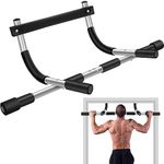 TOPOKO Upgrade Pull Up Bar for Doorway, Max Capacity 440 lbs Chin Up Bar, No Screws Portable Upper Body Fitness Workout Bar, Strength Training Door Frame Pull-up Bars, Hanging Bar for Exercise, Door