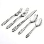 Oneida T638020A Ivy Flourish 20-Piece Fine Flatware Set, Service for 4