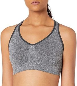 Hanes Women's Cozy Racerback Bra, Gravel Grey Heather, Medium