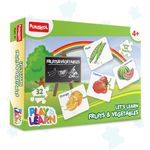 Funskool Play & Learn-Fruits & Vegetables,Educational,32 pieces,Puzzle,For 3 year Old Kids and Above,Toy