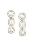 Zaveri Pearls Gold Tone Artificial Stones & Austrian Diamonds Dangle Earring For Women-ZPFK16885