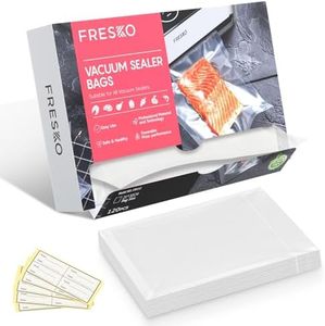 FRESKO Sacs Sous Vide Alimentaire, 20x30 cm 120 Sachets, Gaufrés Commerciaux, Conservation, Congélation et Cuisson Sous Vide, sans BPA, adaptés à Toutes les Machine