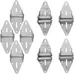 LANIAKEA 8 PCS Garage Door Hinges with Mounting Bolts, Heavy Duty #1#2#3 Door Hinges Galvanized Finish Embossed for Garage Door