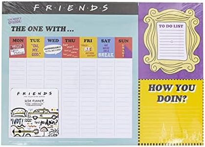 FRIENDS Desk Planner, Weekly Desk Note Pad 52 Pages, Officially Licensed Merchandise