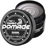 Bossman Hair & Beard Pomade for Men - Moisturizing with Medium Hold and Control - Men's Hair Styling Pomade - Made in USA, Natural, For All Hair Types | 4 ounce