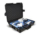 Ultimaxx Water Proof Rugged Compact Storage Hard Case for DJI FPV VR Goggles and DJI Mavic Air + Fits Extra Accessories