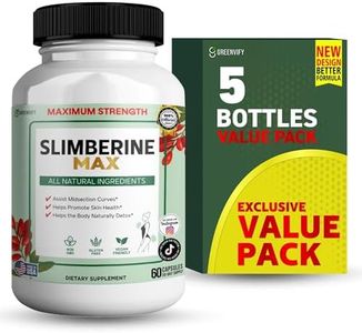 GREENVIFY Slimberine Max Dietary Supplement, Maximum Strength, 60 Capsules, All Natural Ingredients, Non-GMO, Gluten Free, Vegan (5)