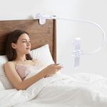 Gooseneck Holder with Page Turner for Kindle: Adjustable Bed Lazy Arm Stand for Hands-Free Bed Reading, eReader Desk Bedside Mount Clamp Kindle Accessories & Gifts for Book Lovers Reading Enthusiast