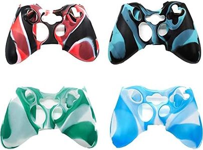 4 Pack of Silicone Xbox 360 Controller Skin, Premium Super Grip Protective Skin Case Cover for Xbox 360 Controller